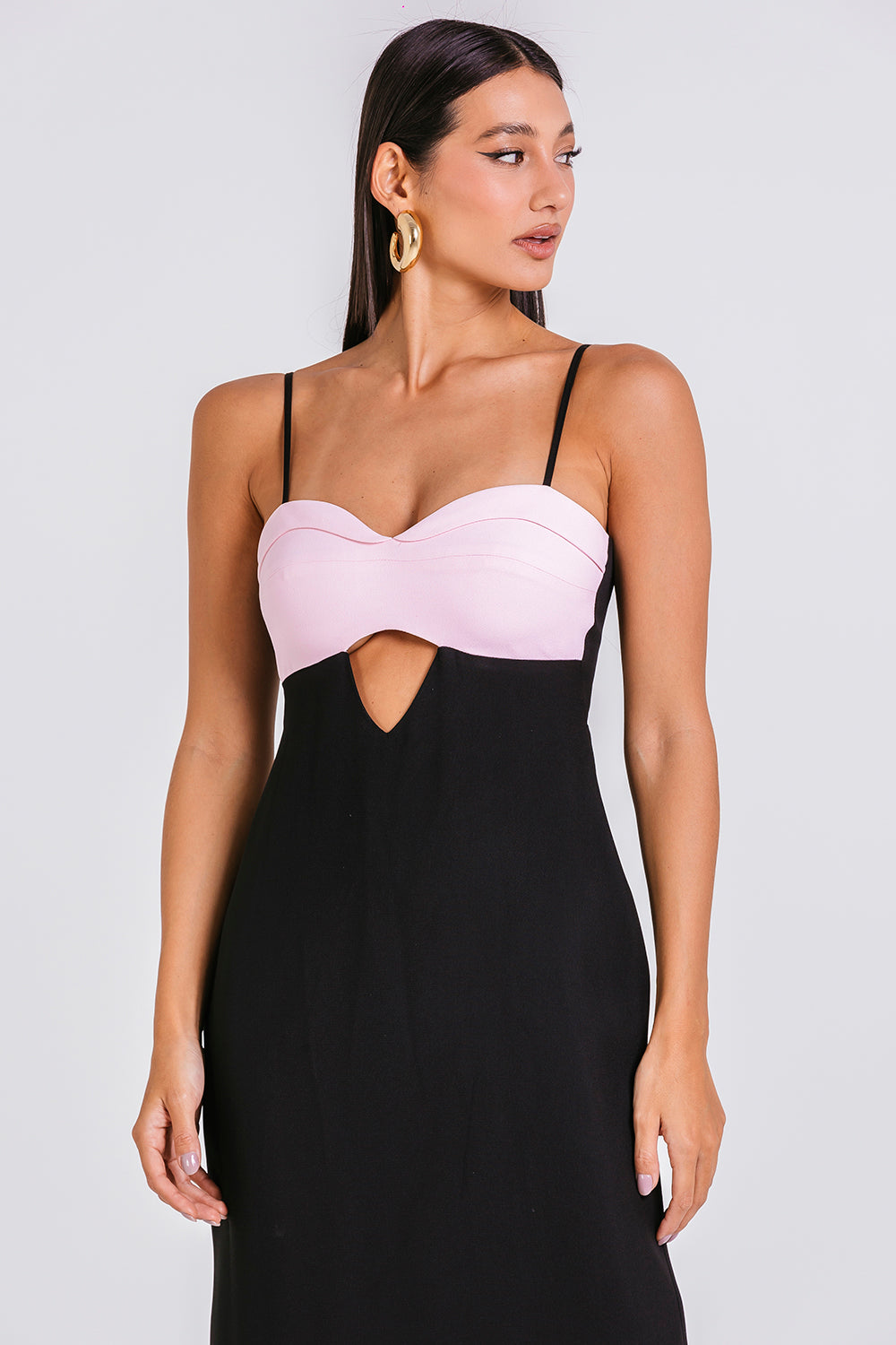 Vestido Virginia - Preto/blush