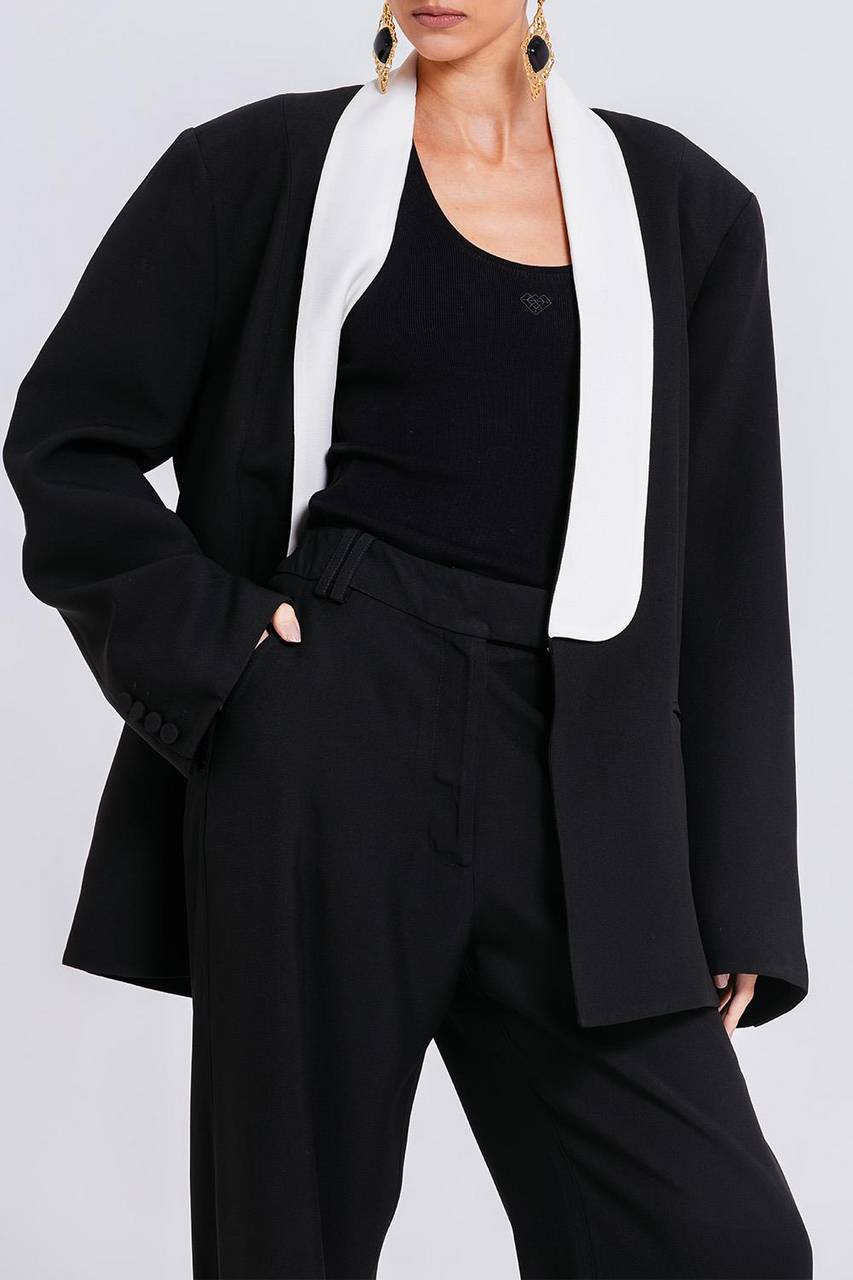 Blazer Lizie - Preto/marfim