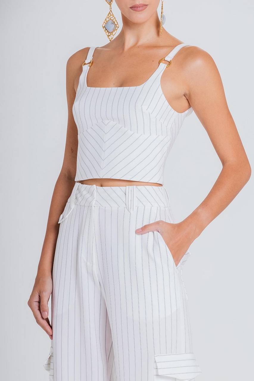 Top Lila - Off White