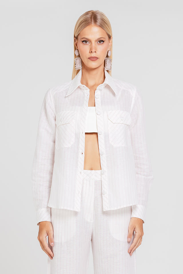 Camisa Denise - Vanilla/valsa
