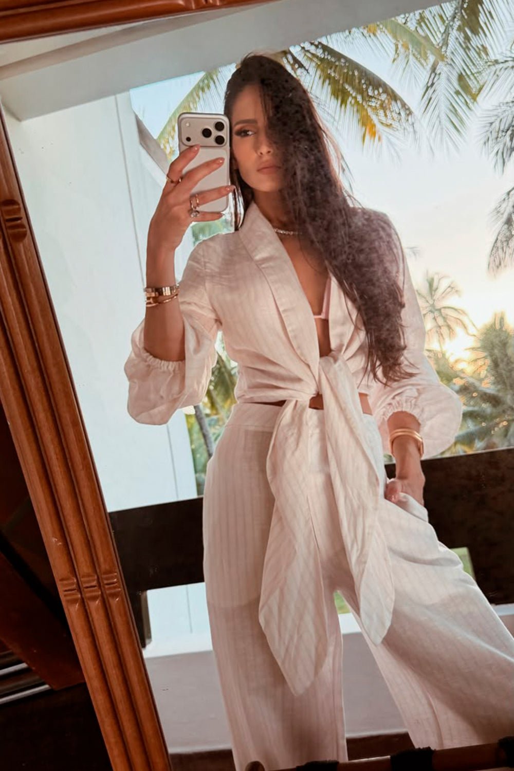 Camisa Melina - Vanilla/valsa