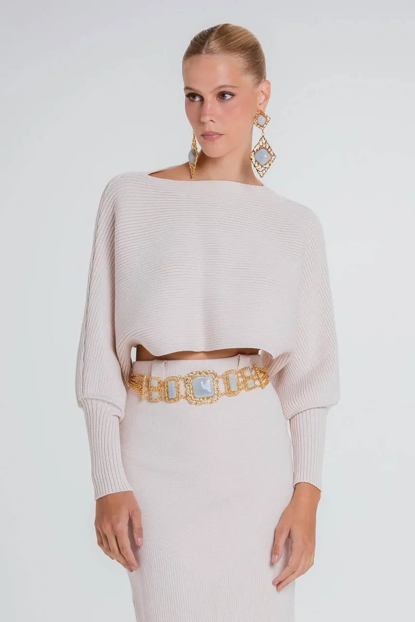 Blusa Marion - Marfim - produto teste